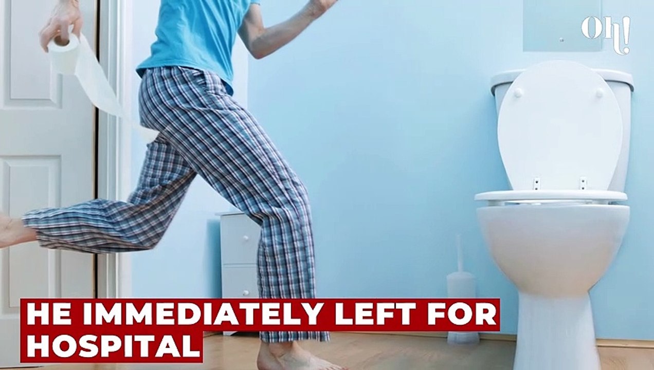 Man rushed to emergency room after sitting on toilet for too long