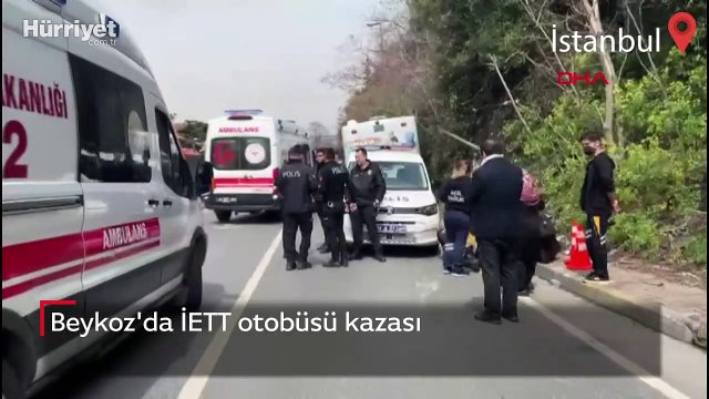 Beykoz'da İETT otobüsü kazası