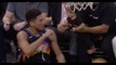 Devin Booker dapped up a baby after hitting a shot in the NBA Playoffs