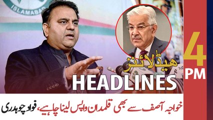 ARY News | Headlines | 4 PM | 21st April 2022