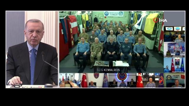 Cumhurbaşkanı Erdoğan: Türkiye'nin güçlü bir deniz kuvvetine sahip olması tercih değil zorunluluktur