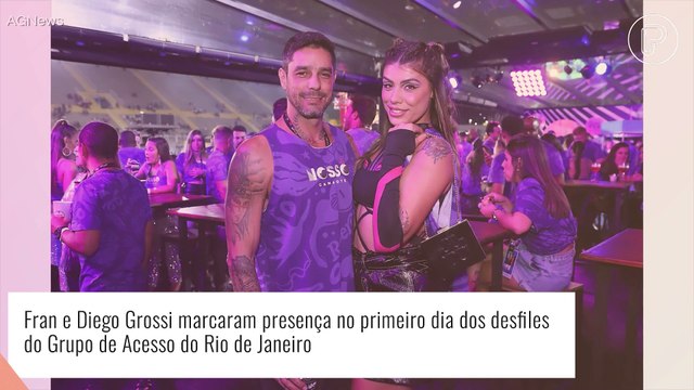 Clima de romance: confira os beijos dos famosos na 1ª noite de desfiles na Sapucaí. Fotos!
