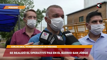 Se realizó el Operativo PAS en el barrio San Jorge