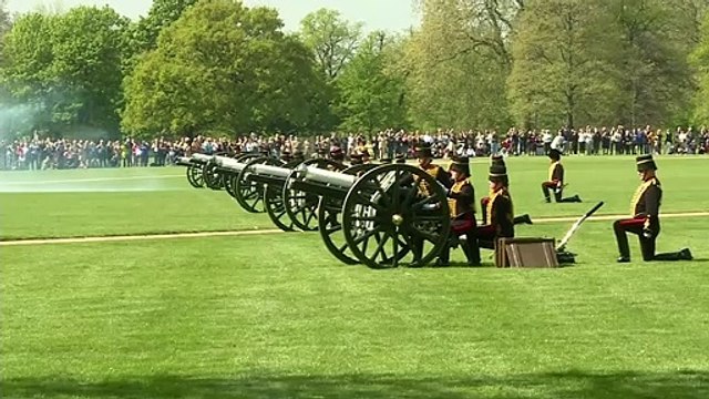 Queen's 96th birthday marked by 41-gun salute in Hyde Park
