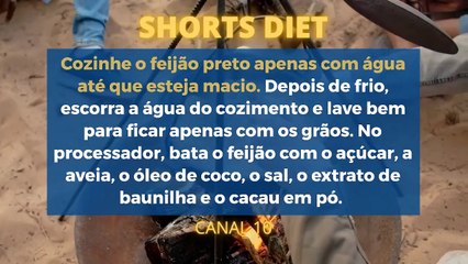 Brownie fit de feijão – sem glútenlactose e vegano