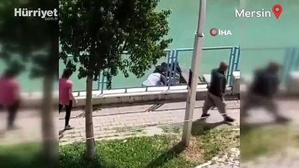 Suya düşen çocuğu yoldan geçen vatandaş kurtardı