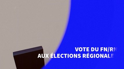 Vote du FN/RN aux élections régionales