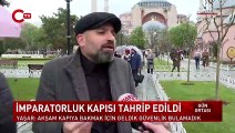 Ayasofya’daki İmparator Kapısı’yla ilgili 'ilginç' iddia: ‘Parça koparıp ağzına atanlar var’