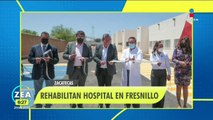 David Monreal entrega obras de rehabilitación en el Hospital General de Fresnillo