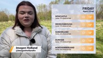 Daily Weather Report for the North East 21 April