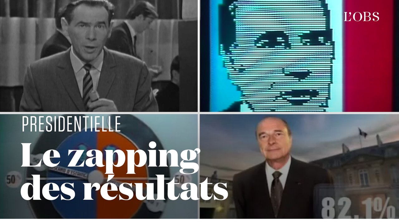 60 ans de résultats du second tour en direct à la télévision résumés en 6 minutes
