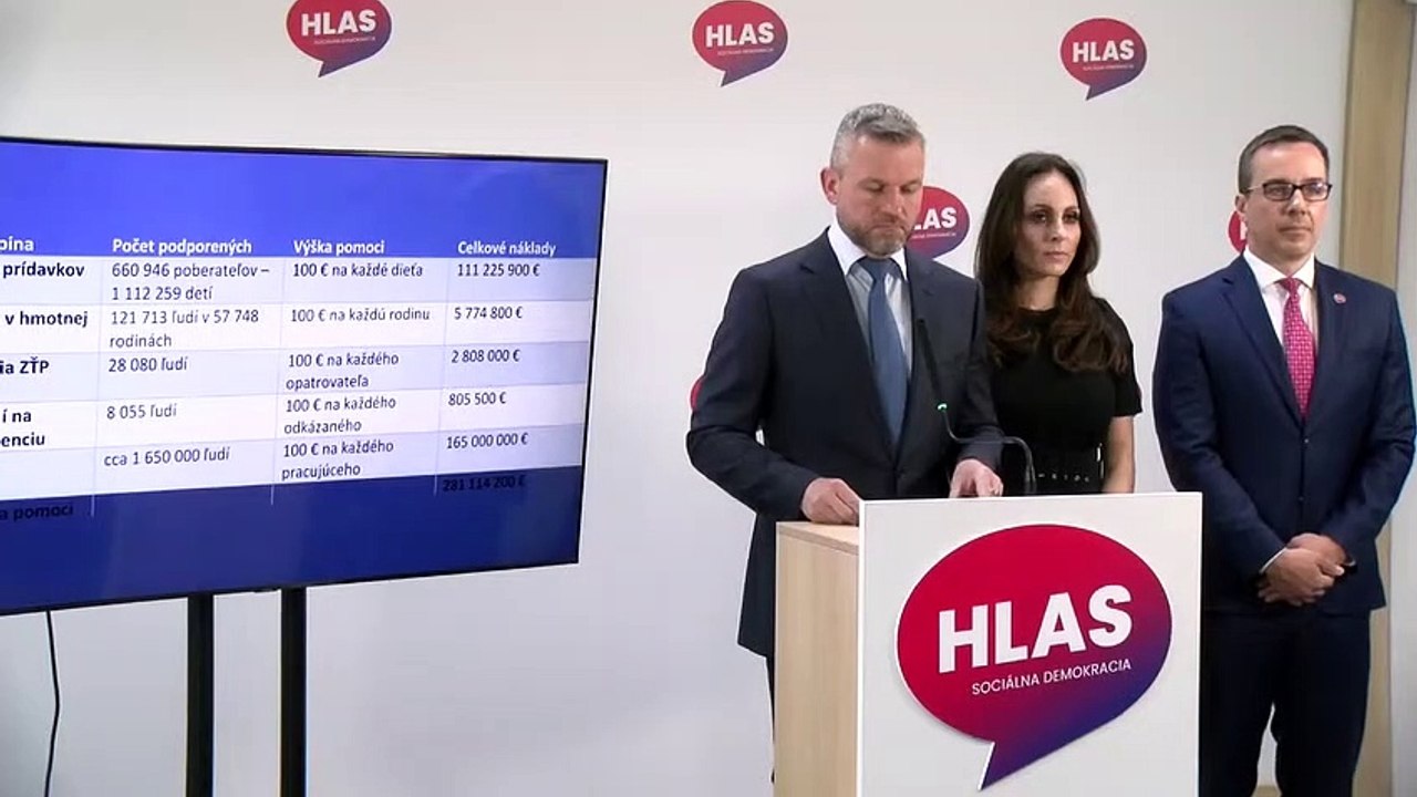 ZÁZNAM: P. Pellegrini: Vláda by mala byť pri jednorazových opatreniach štedrejšia