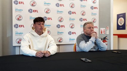 Crawley Town v Mansfield Town  press conference