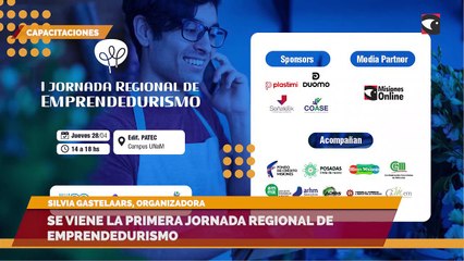 Se viene la primera Jornada Regional de Emprendedurismo