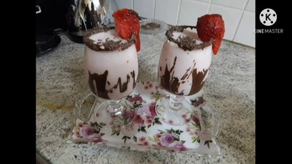 How to make strawberry smoothie,recipe of strawberry smoothie