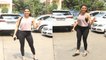 Karishma Tanna शादी के बाद Simple Look में  Gym के बाहर दिखीं, Video Viral | FilmiBeat