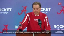 Nick Saban on Alabama's potential pass-rushing packages