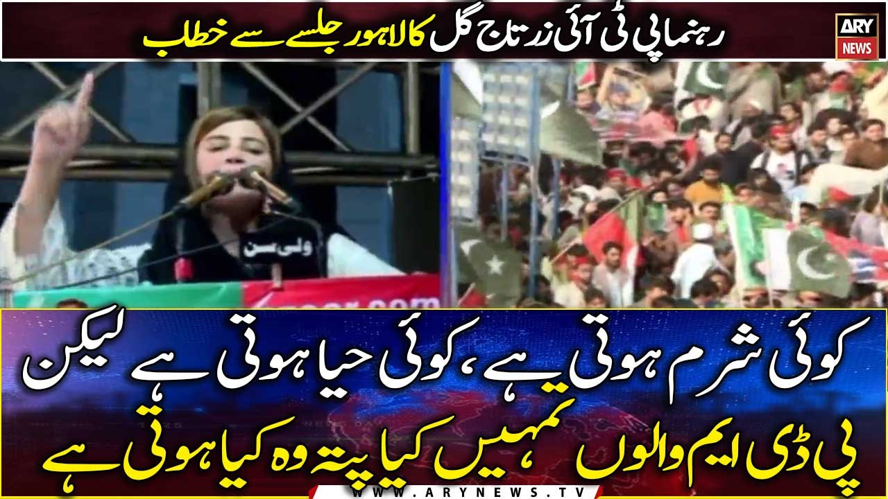 "Koi Sharam Hoti Hai, Koi Haya Hoti Hai Lekin PDM Walo ... ", Zartaj Gul