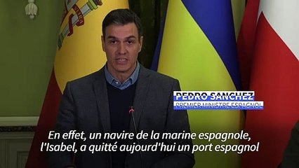 L'Espagne envoie "200 tonnes" de matériel militaire supplémentaire à l'Ukraine (Sanchez)