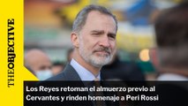 Los Reyes retoman el almuerzo previo al Cervantes y rinden homenaje a Peri Rossi