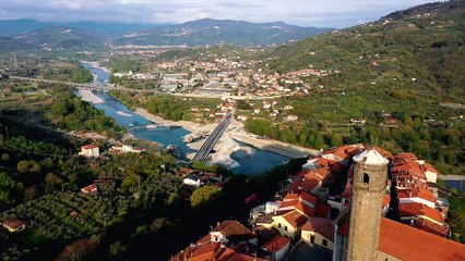 Ponte di Albiano Magra, concluse le prove di carico per il collaudo con venti autocarri