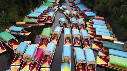 Xochimilco a vista de dron