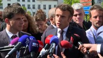 Présidentielle : le projet de Marine Le Pen «confond tous les sujets», selon Emmanuel Macron