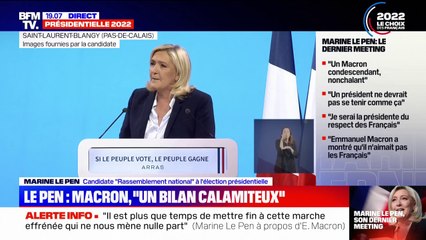 Marine Le Pen sur l'élection: "La question sera finalement assez simple: Macron ou la France ?"