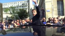 Bain de foule de Macron à Saint-Denis