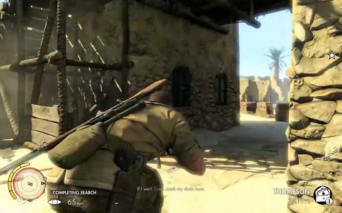 Sniper Elite 3 - Chapter 5 Siwa Oasis: Observe & Tag Correct Officer Then Assassinate, Full Progress Gameplay
