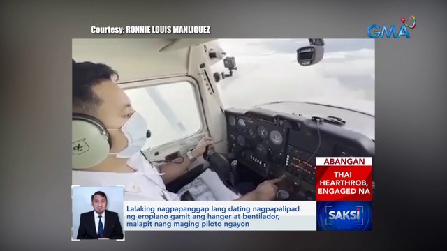 Lalaking nagpapanggap lang dating nagpapalipad ng eroplano gamit ang hanger at bentilador, malapit nang maging piloto ngayon | Saksi
