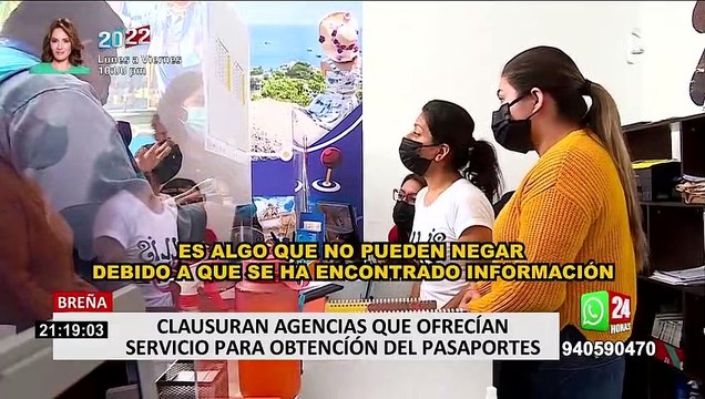 Breña: clausuran agencias de viajes que ofrecían vuelos ficticios para obtener pasaporte