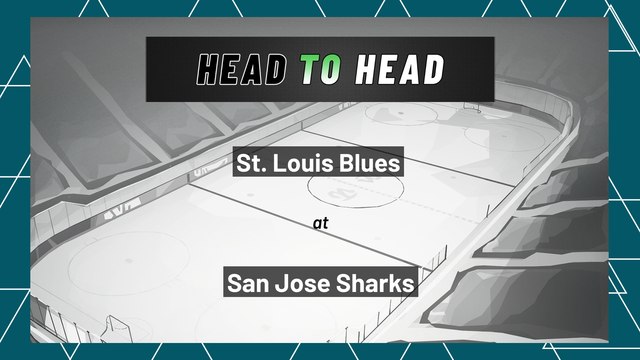 St. Louis Blues At San Jose Sharks: First Period Moneyline, April 21, 2022