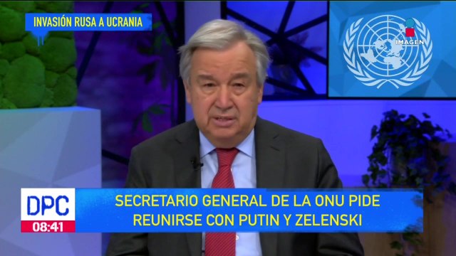 Secretario General de la ONU pide reunión con Putin y Zelenski