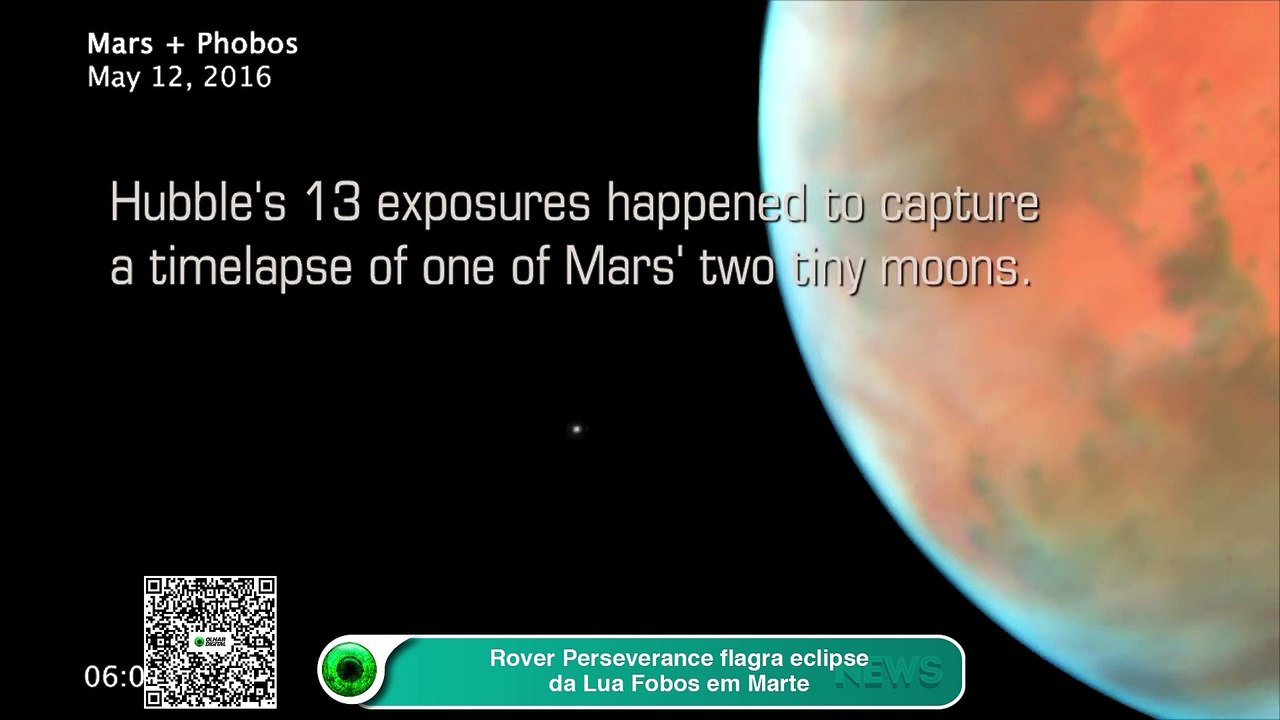 Rover Perseverance "flagra" eclipse em Marte