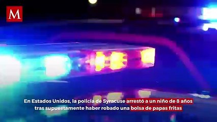 En EU, policía arresta a un niño de 8 años tras robar una bolsa de papas fritas