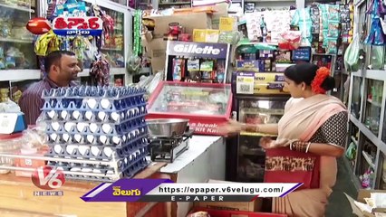 Teenmaar Chandravva Conversation With Radha Over Grocery, Vegetable & Chicken Prices Hike | V6