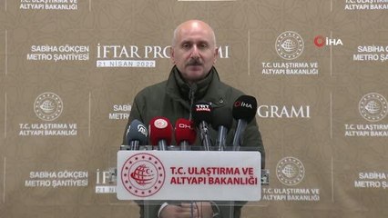 Bakan Karaismailoğlu: "Sabiha Gökçen metro hattını en geç Ağustos ayında hizmete açacağız