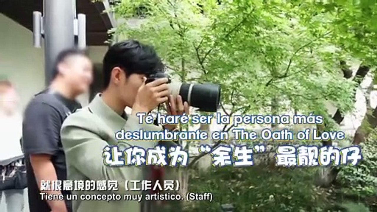 [SUB ESPAÑOL] 220330 The Oath of Love weibo update con Xiao Zhan - Detrás de escenas