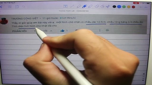 Cách tính diện tích hình chữ nhật