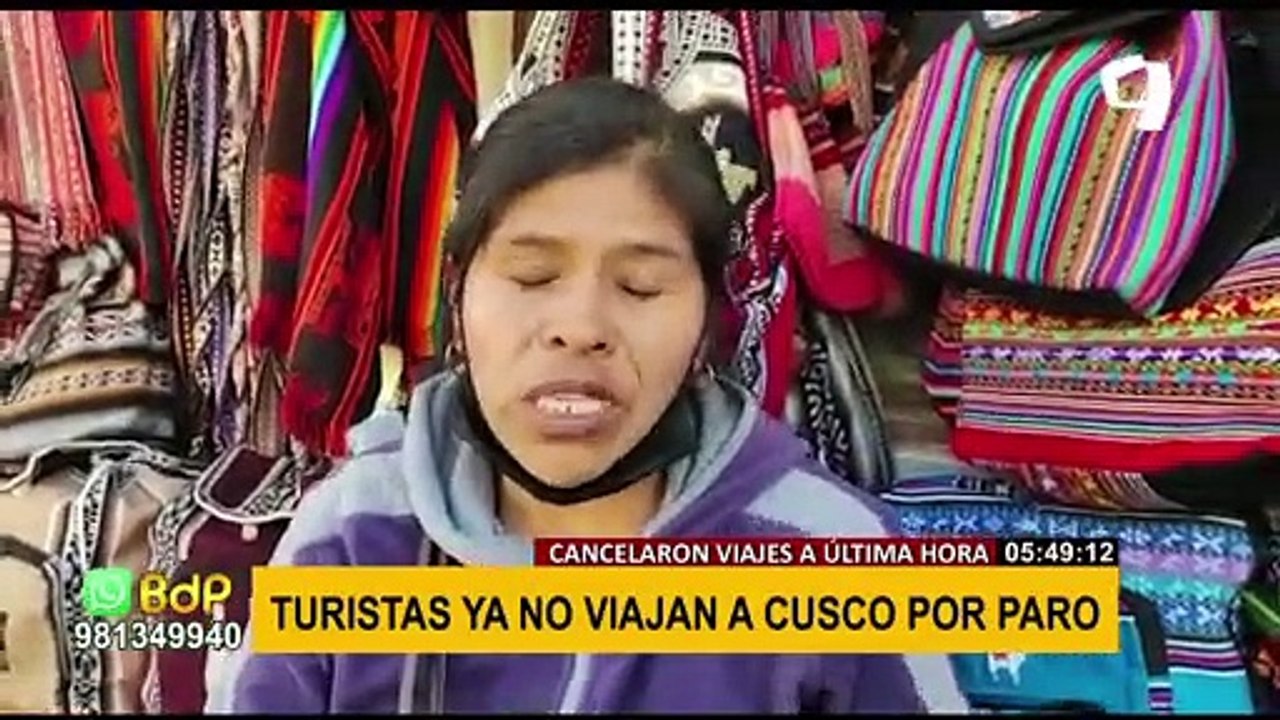 Daño al turismo: miles de extranjeros cancelan sus viajes a Cusco debido al paro