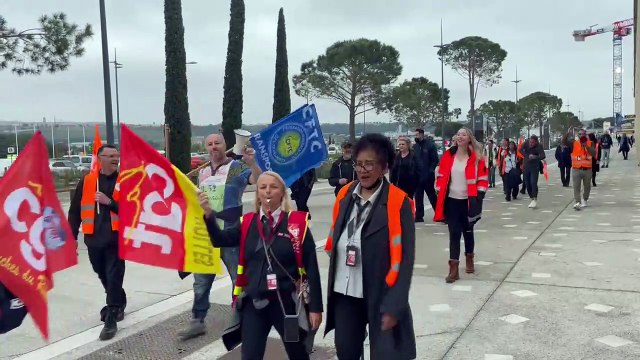 Aéroport-Social: manifestation en cours sans perturbation