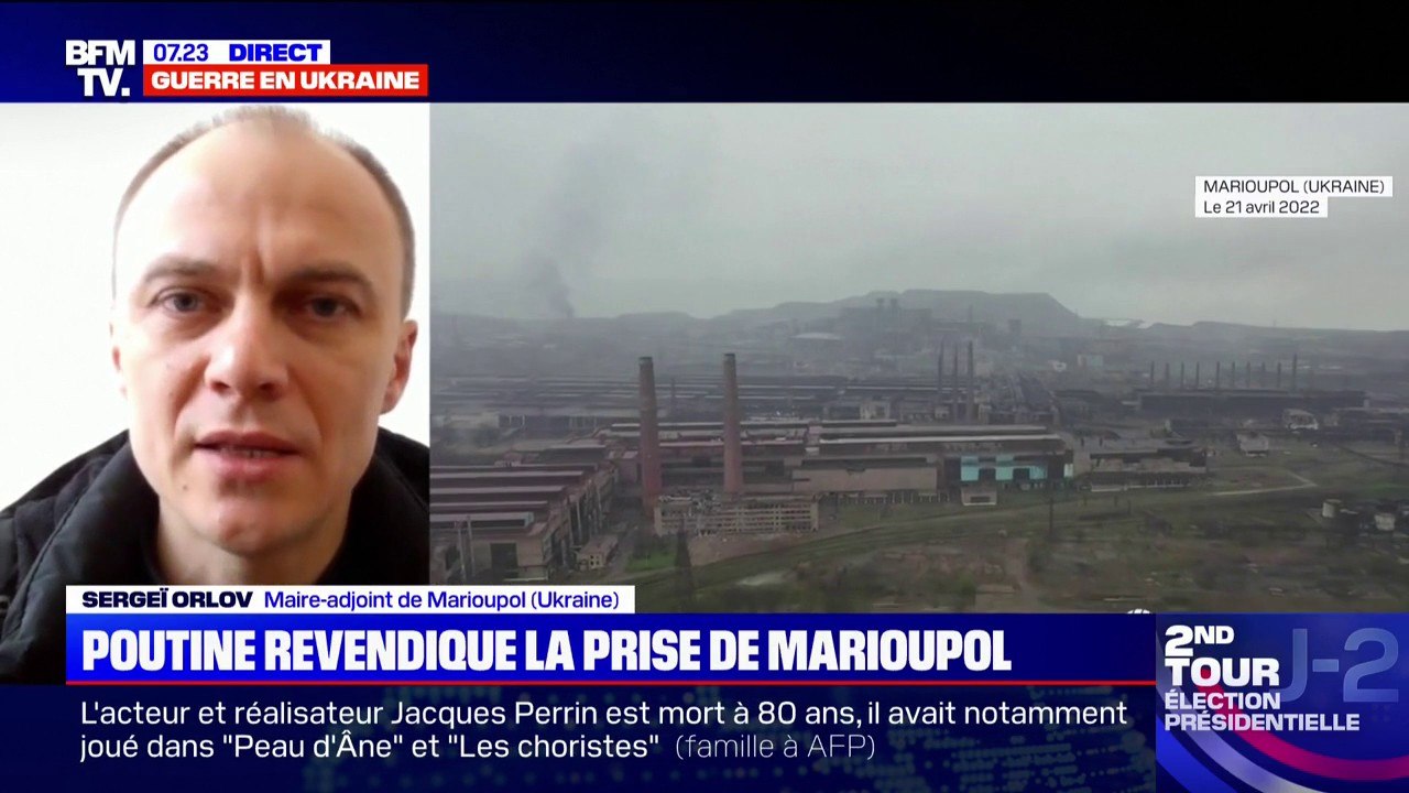 Le maire-adjoint de Marioupol estime sur BFMTV que 20% de la ville est encore contrôlée par l'armée ukrainienne