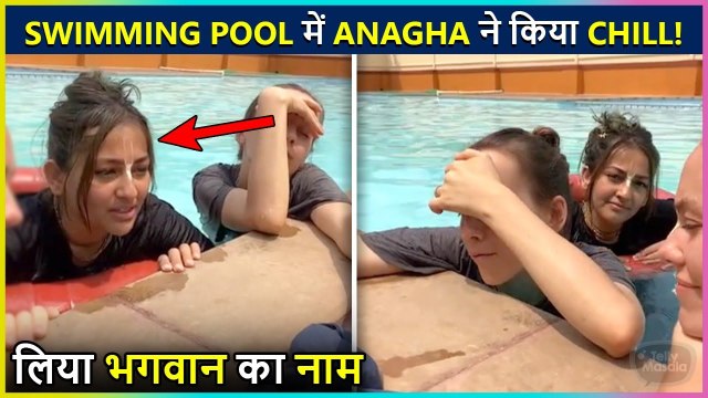 After Quitting Showbiz, Anagha Does Spiritual Reading Inside Pool