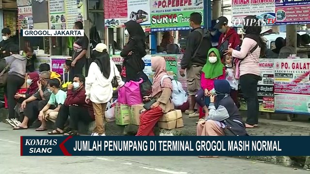 Lebaran Makin Dekat, Jumlah Pemudik di Terminal Grogol Masih Normal