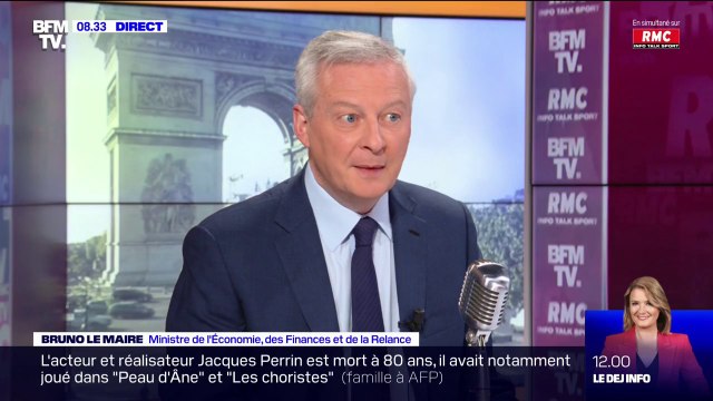 Bruno Le Maire: Nous avons le niveau d'inflation le plus faible de tous les pays de la zone euro, excepté Malte