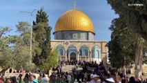 صدامات جديدة بين القوات الإسرائيلية والمحتجين الفلسطينيين في باحة المسجد الأقصى في القدس