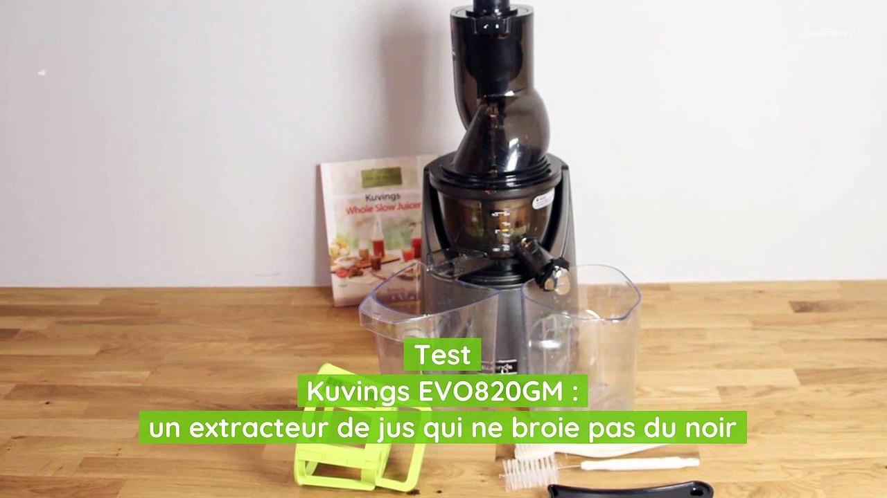 Test Kuvings EVO820GM : un extracteur de jus qui ne broie pas du noir - Les  Numériques