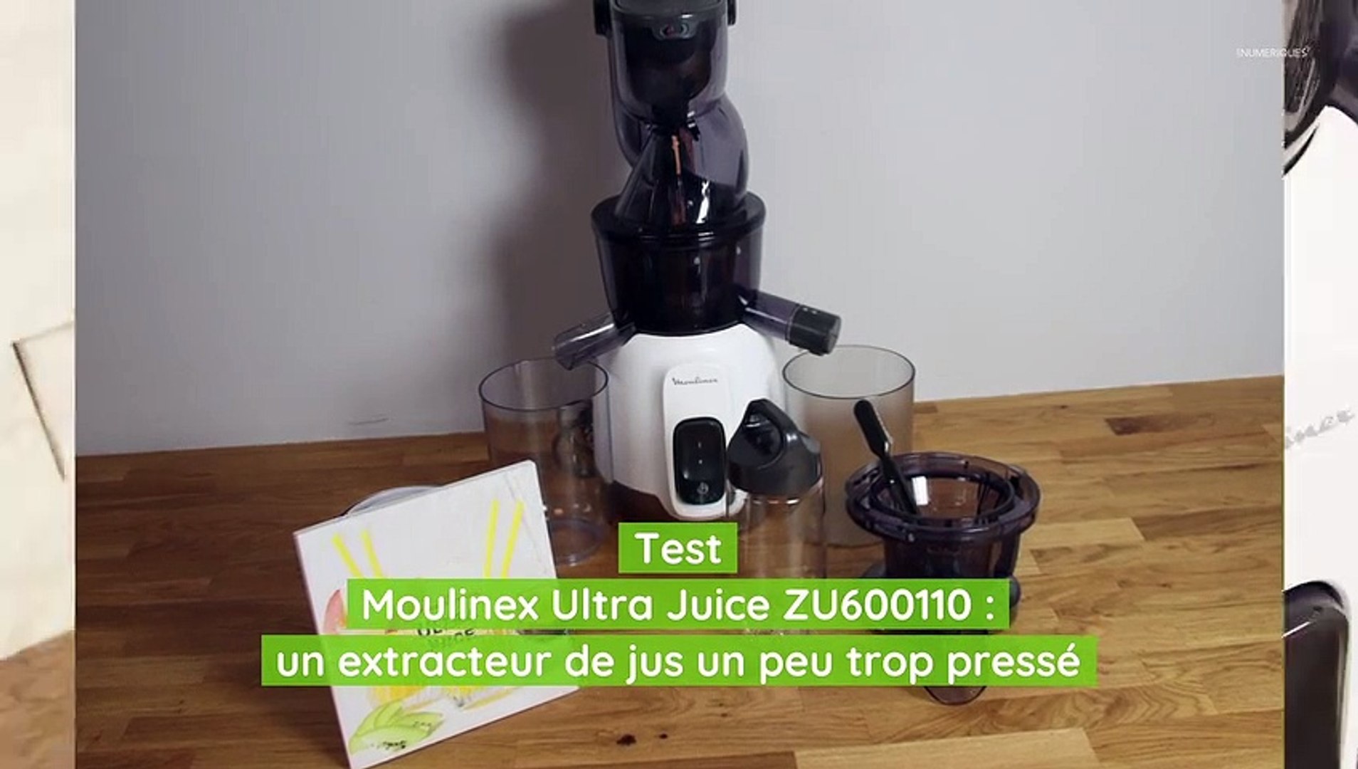 Test Extracteur de jus Moulinex Juiceo ZU150110 : à manger et à