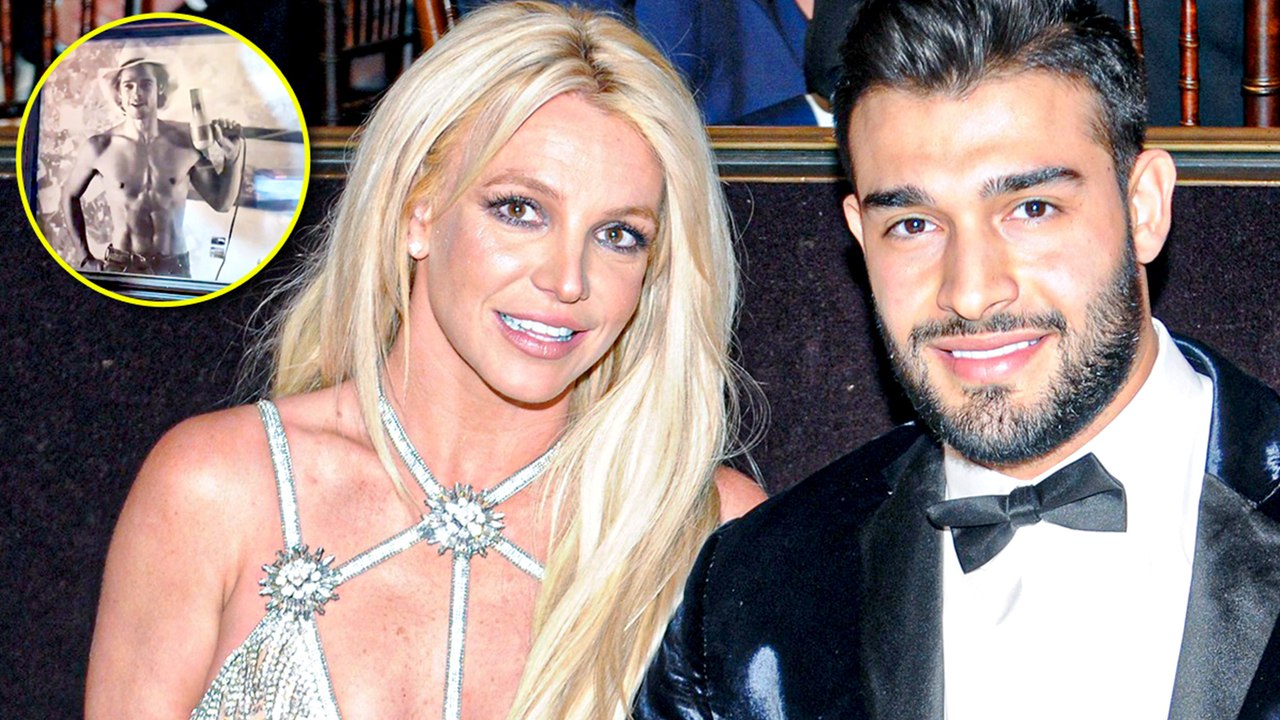 Sam Asghari Reveals Britney Spears Has Framed Photo Of Brad Pitt